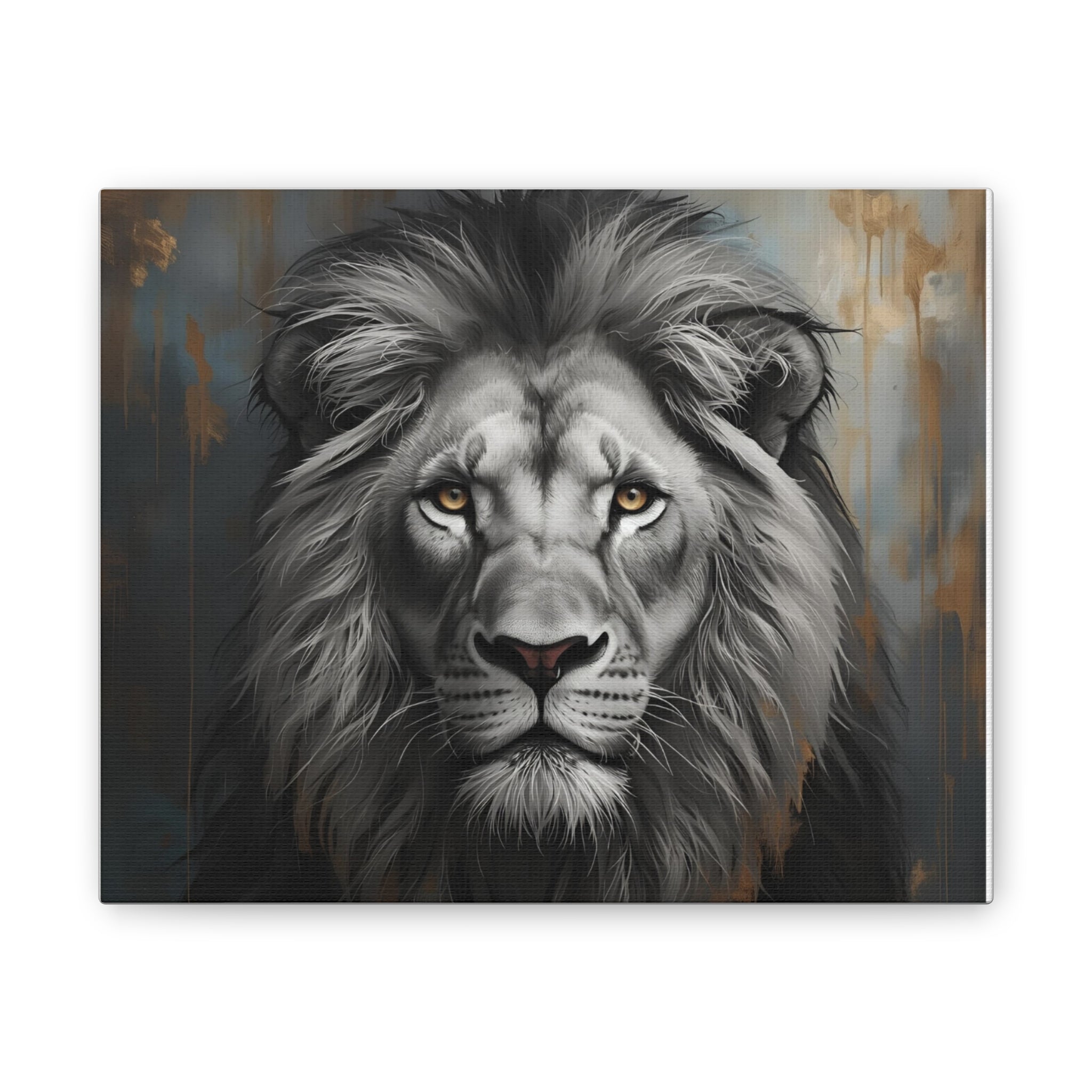 Canvas, Majestic Lion Canvas Art Print, Wildlife Wall Decor, Lion Lover Gift, Animal Home Decor, Nature Inspired Artwork, Safari Themed Decoration