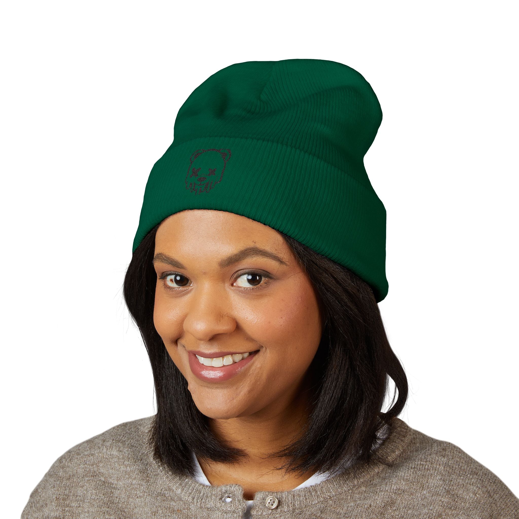 Cold Weather Hat, Trendy Embroidered Beanie, Hipster Accessories, Gift for Him/Her, Casual Style Headwear