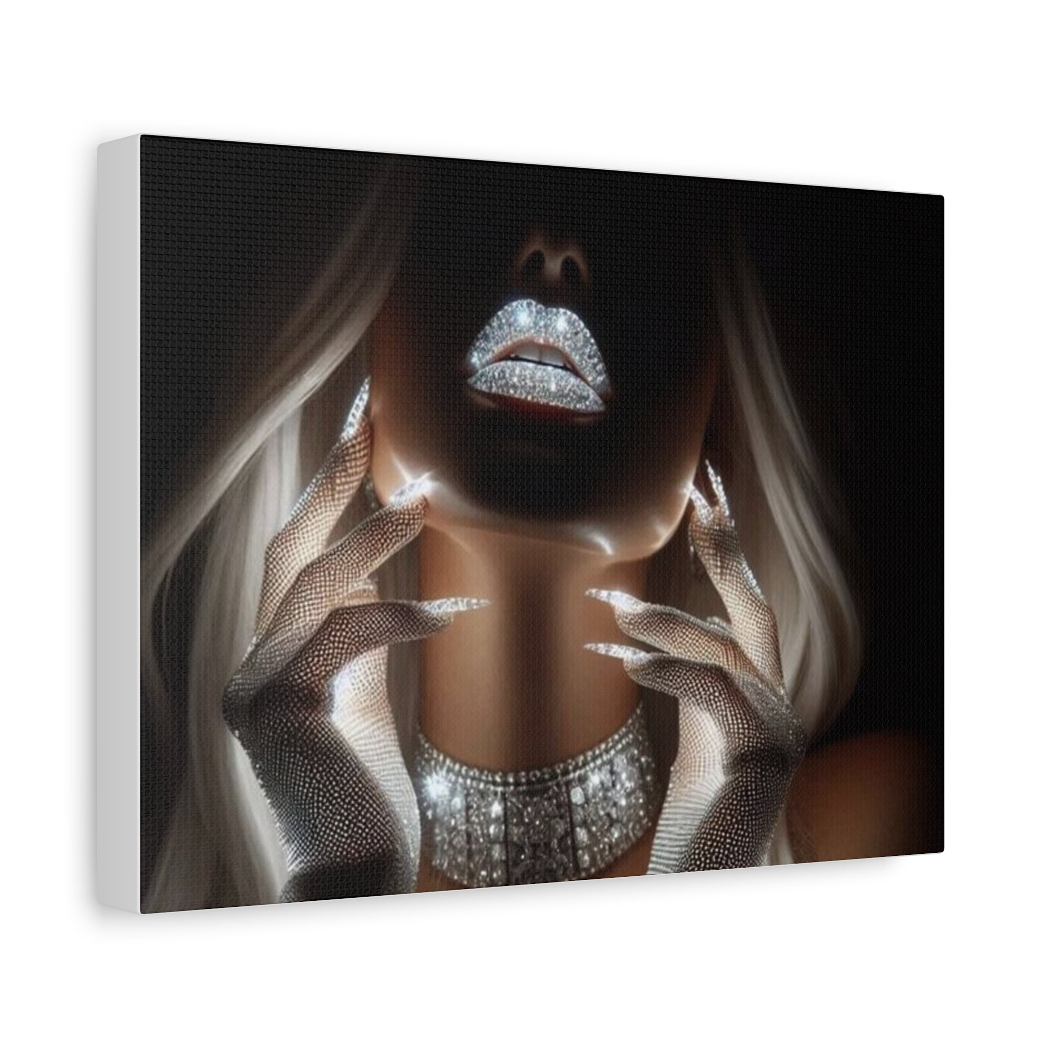 Wall Art, Glamorous Art Canvas Print, Wall Decor, Modern Home Decor, Fashion Artwork, Luxury Room Decor, Statement Art Piece