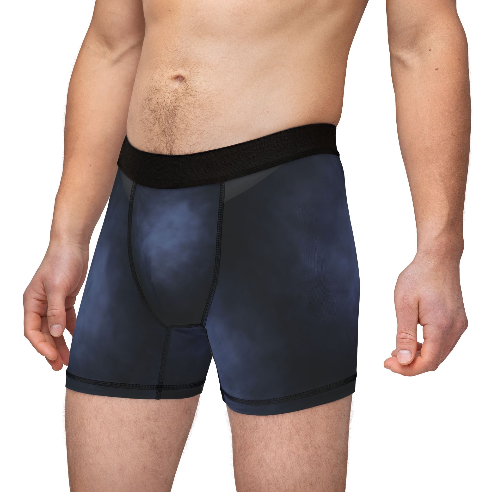 Men's Boxers, Stylish Men's AOP Boxers in Cloudy Blue Design | Comfortable, Breathable Underwear for Everyday Wear, Gifts, Fashion