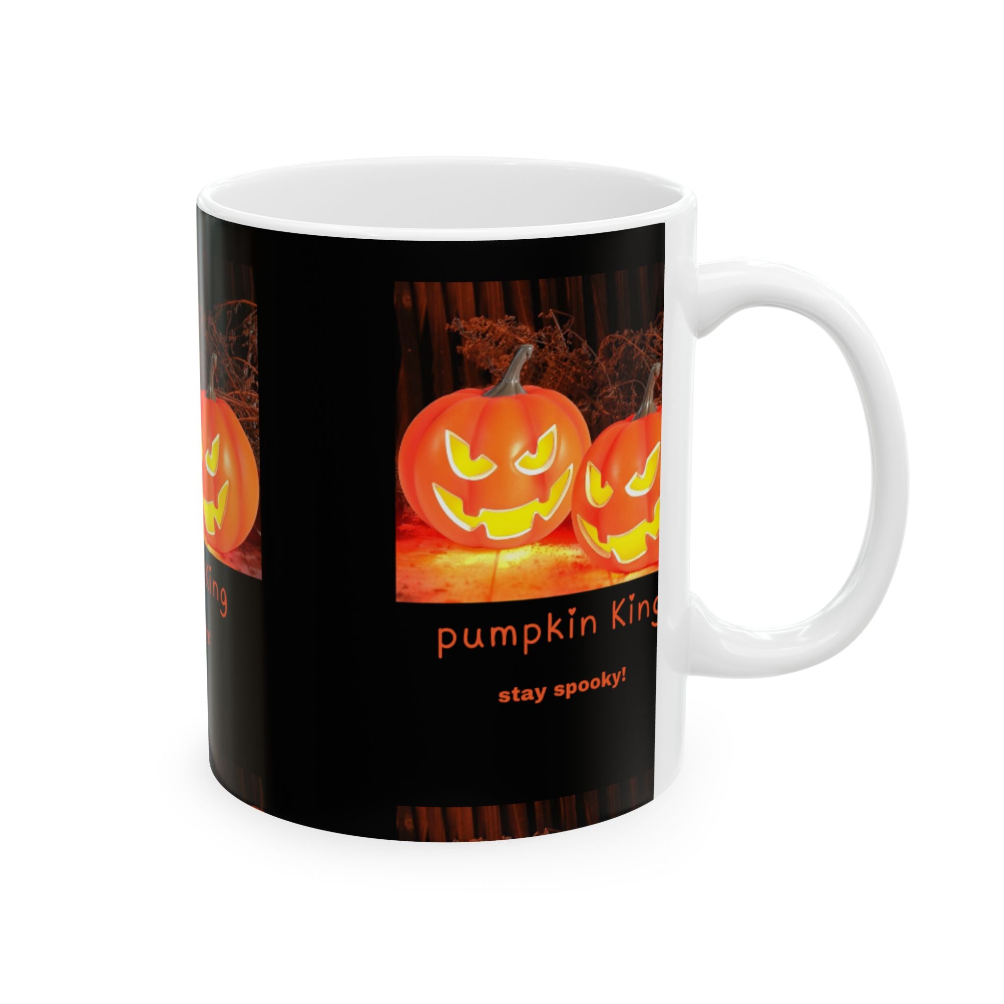 Mug, Pumpkin King Mug - Stay Spooky Halloween Ceramic Coffee Cup, Perfect for Fall Decor, Gift for Halloween Lovers, Halloween Party Favor