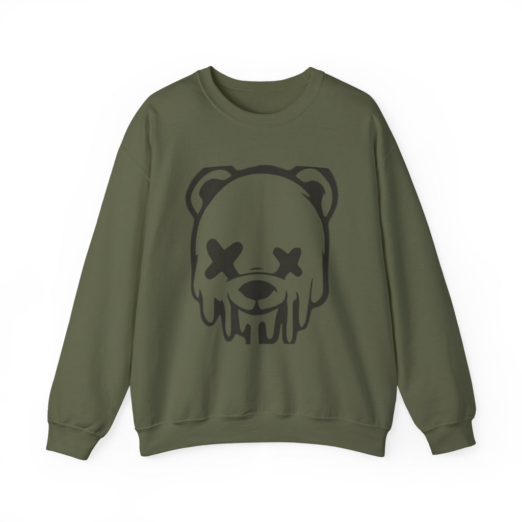 Sweatshirt, Drippy Bear Sweatshirt, Cozy Crewneck, Gift for Him/Her, Streetwear Style, Casual Lounge Wear, Perfect for Winter