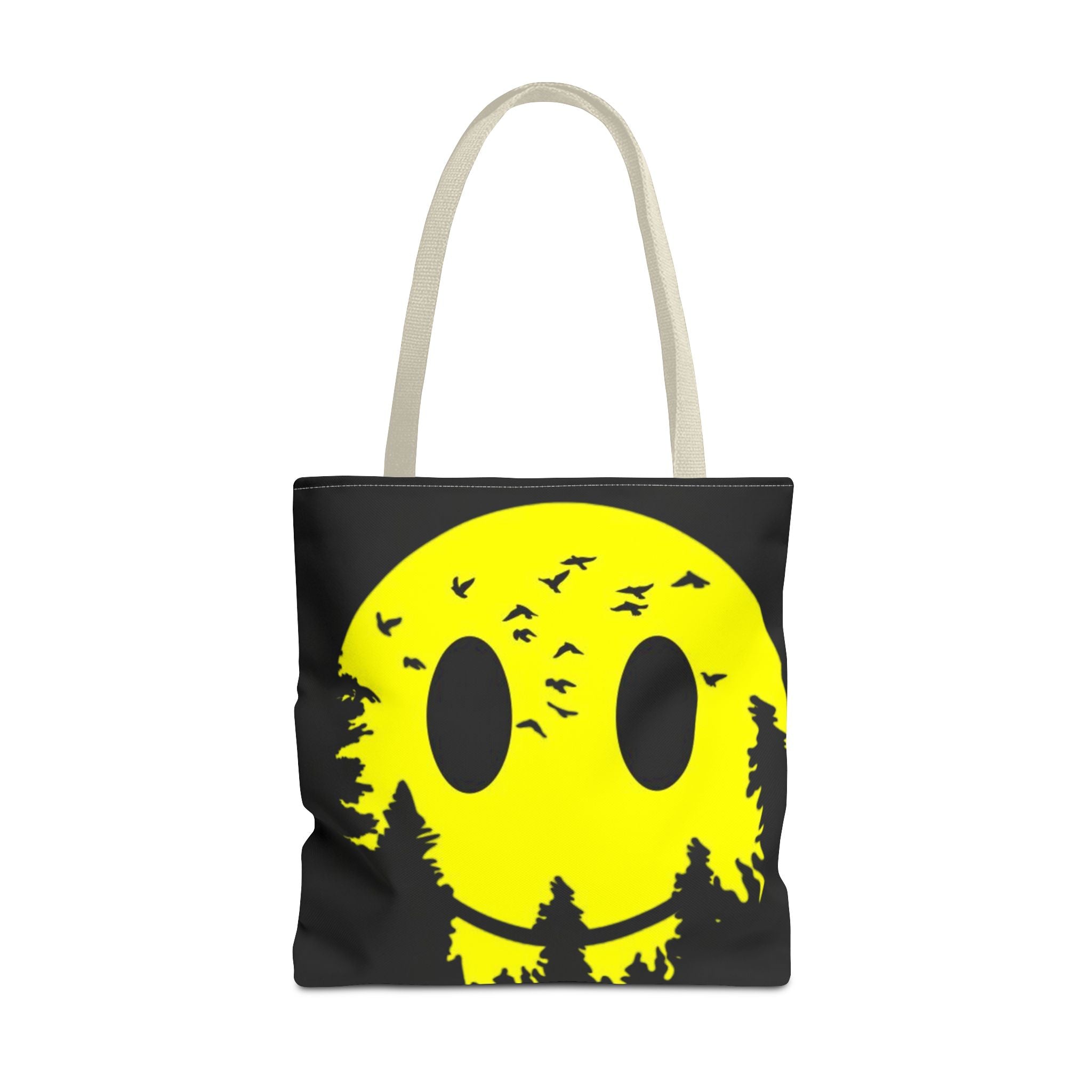 Tote Bag – Eco-Friendly, Reusable Shopping Bag, Smiley Nature Tote Bag – Eco-Friendly, Gift for Nature Lovers, Festival Tote, Casual Everyday Use
