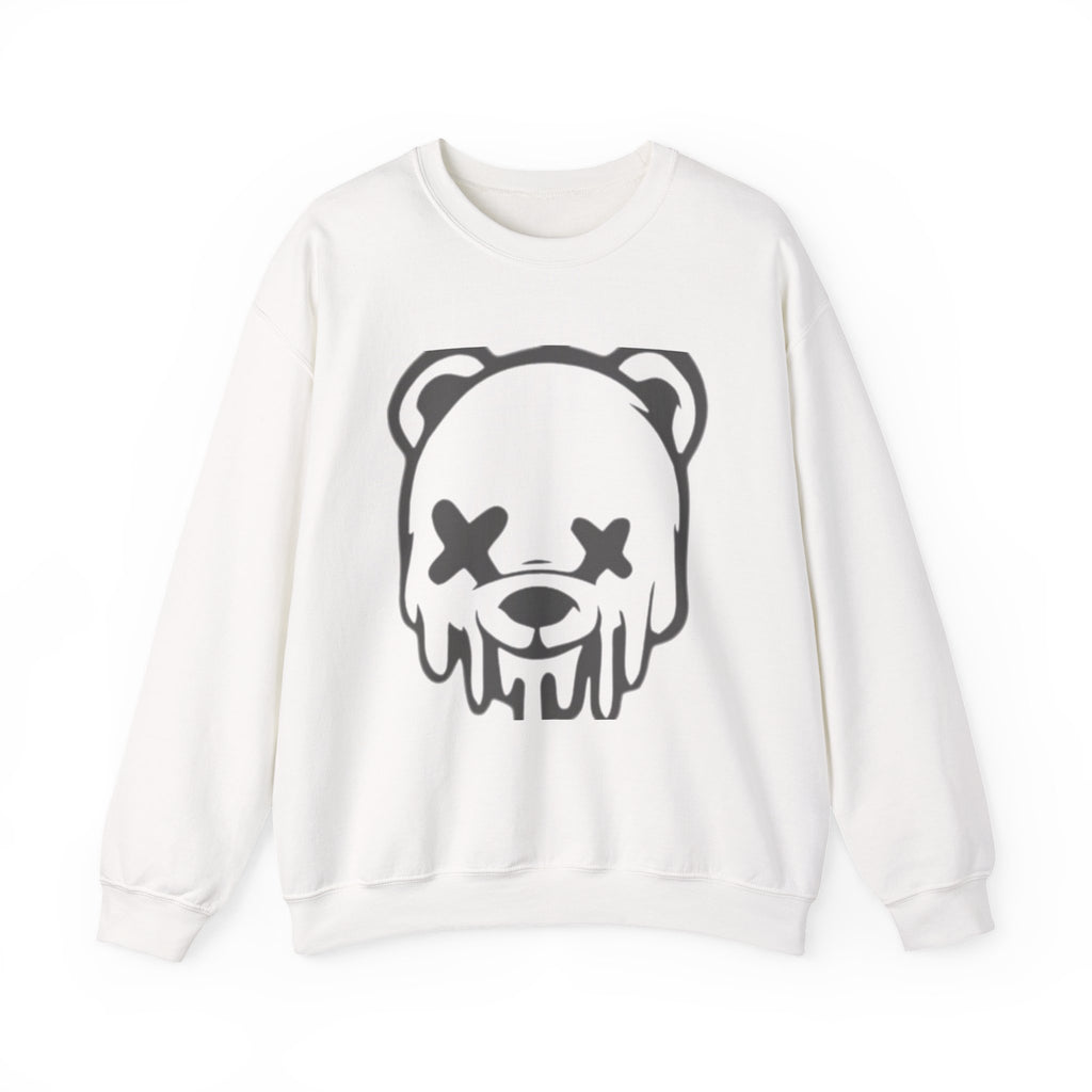 Sweatshirt, Drippy Bear Sweatshirt, Cozy Crewneck, Gift for Him/Her, Streetwear Style, Casual Lounge Wear, Perfect for Winter