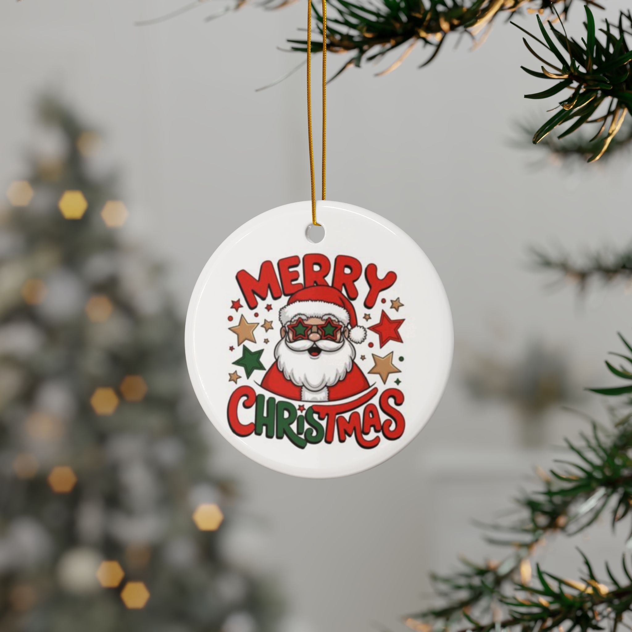 Christmas Ornaments, Ceramic Christmas Ornaments, Merry Christmas Design, Holiday Decor, Personalized Gift, Festive Decorations, Unique Ornaments