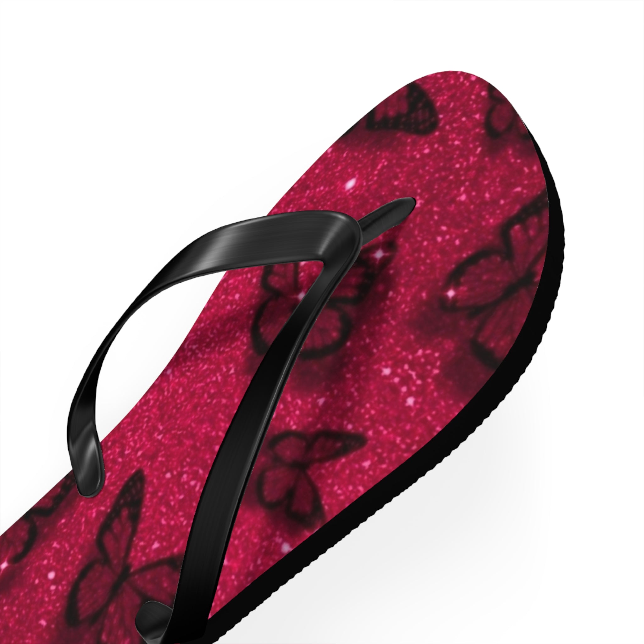 Flip Flops, Sparkly Butterfly Flip Flops | Summer Footwear, Beach Wear, Pool Party, Vacation Sandals, Cute Summer Accessories