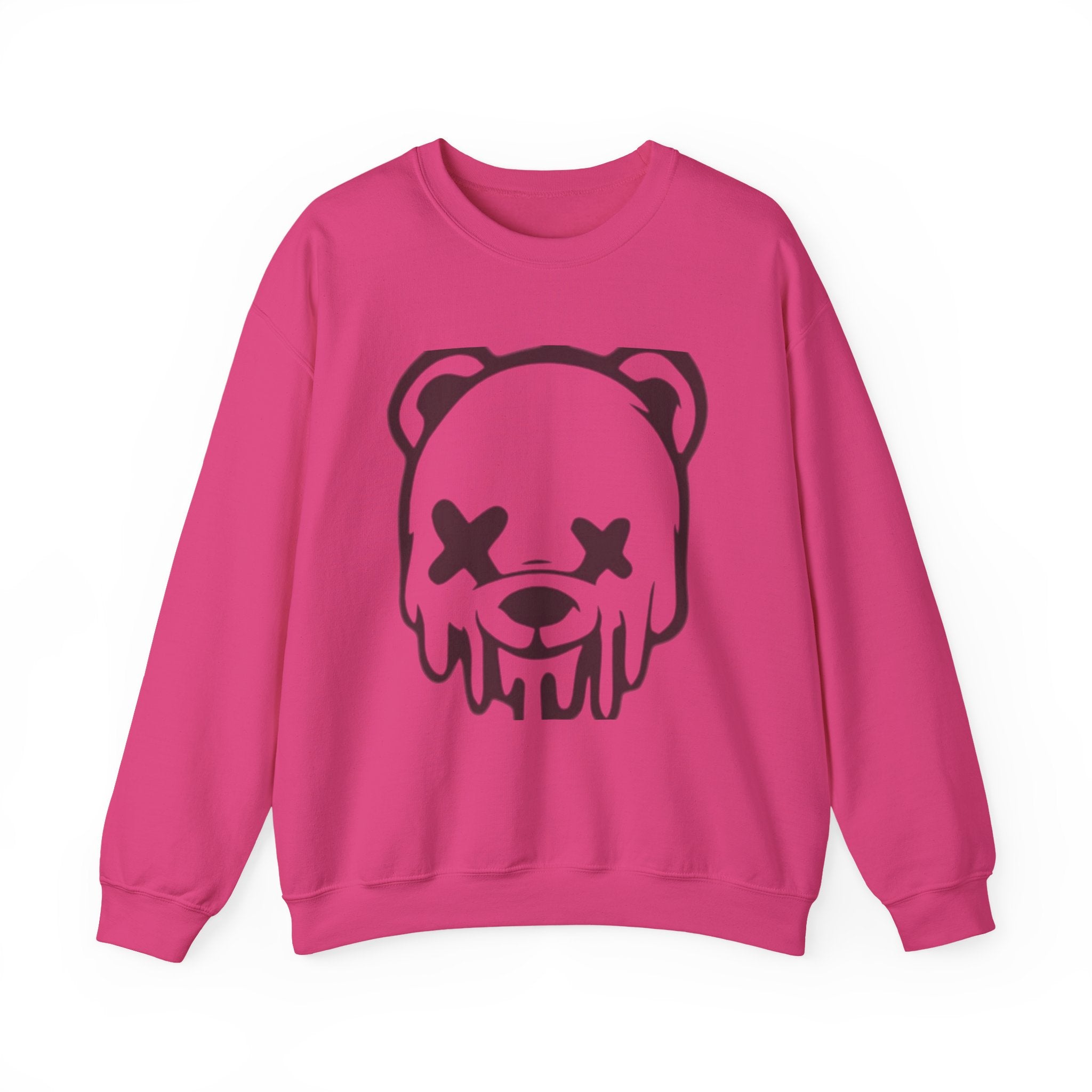 Sweatshirt, Drippy Bear Sweatshirt, Cozy Crewneck, Gift for Him/Her, Streetwear Style, Casual Lounge Wear, Perfect for Winter