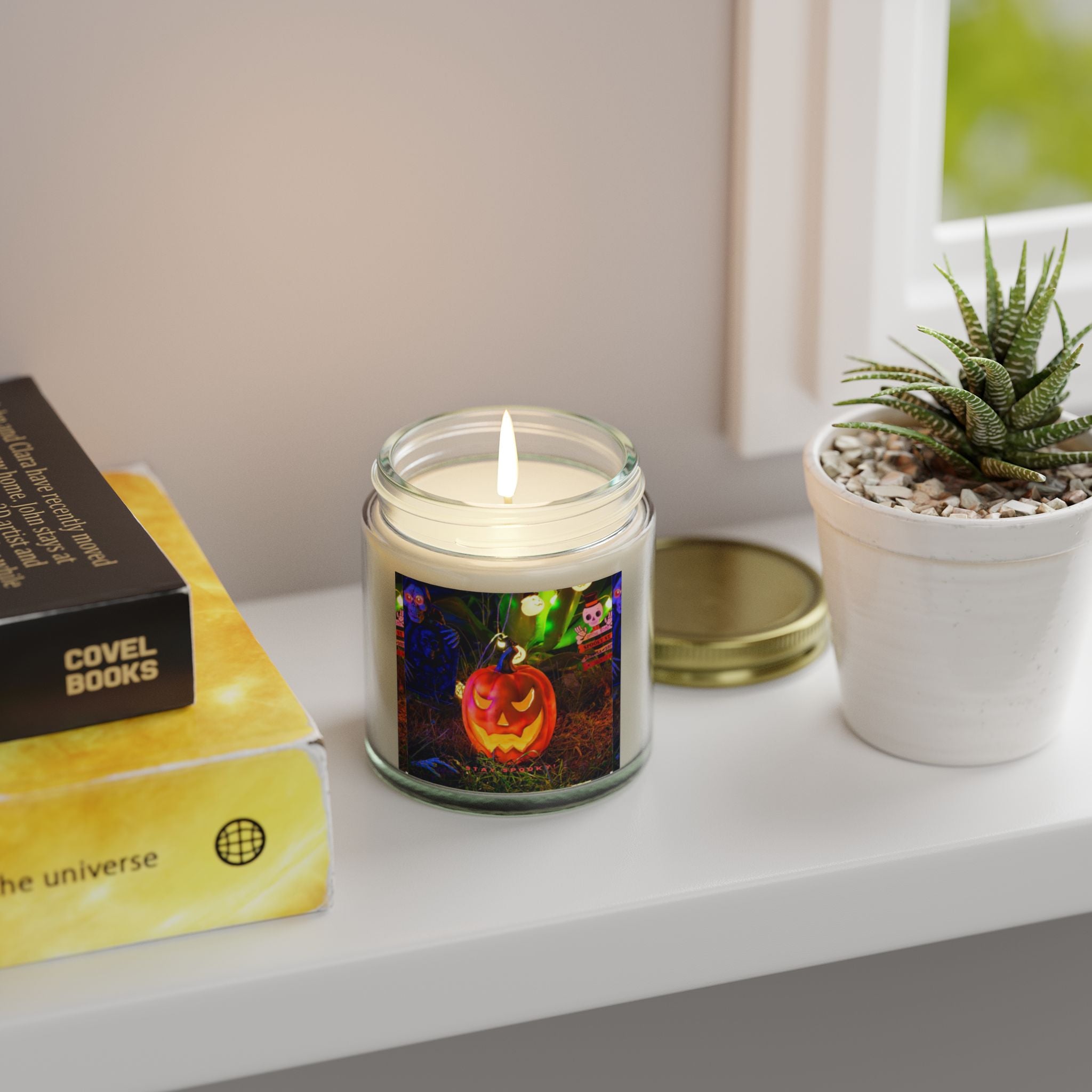 Scented Candle, Halloween Scented Candle, Pumpkin Spice Aroma, Cozy Home Decor, Fall Candle Gift, Festive Candle