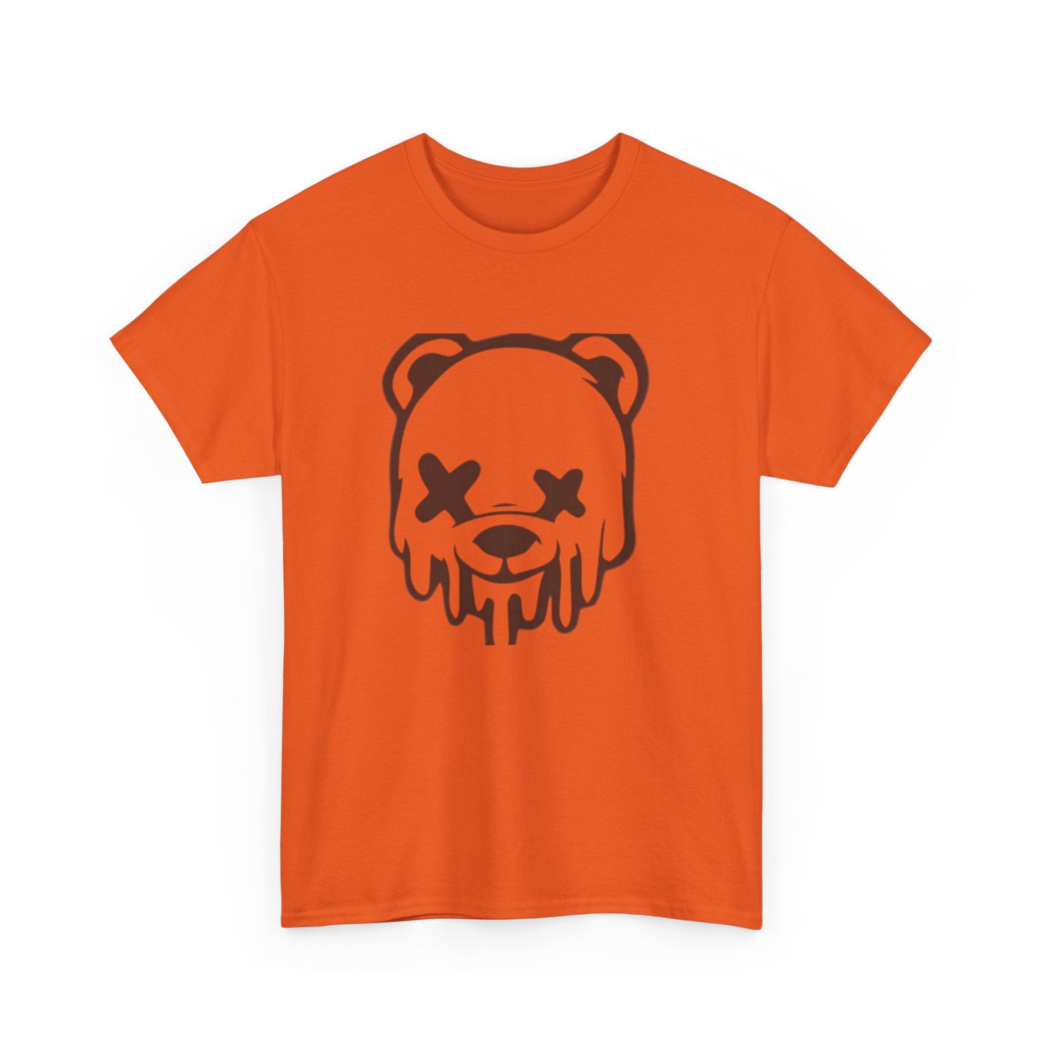 T-Shirt, Melting Bear Unisex Heavy Cotton Tee, Funny Graphic Tee, Casual Wear, Streetwear T-Shirt, Gift for Animal Lovers