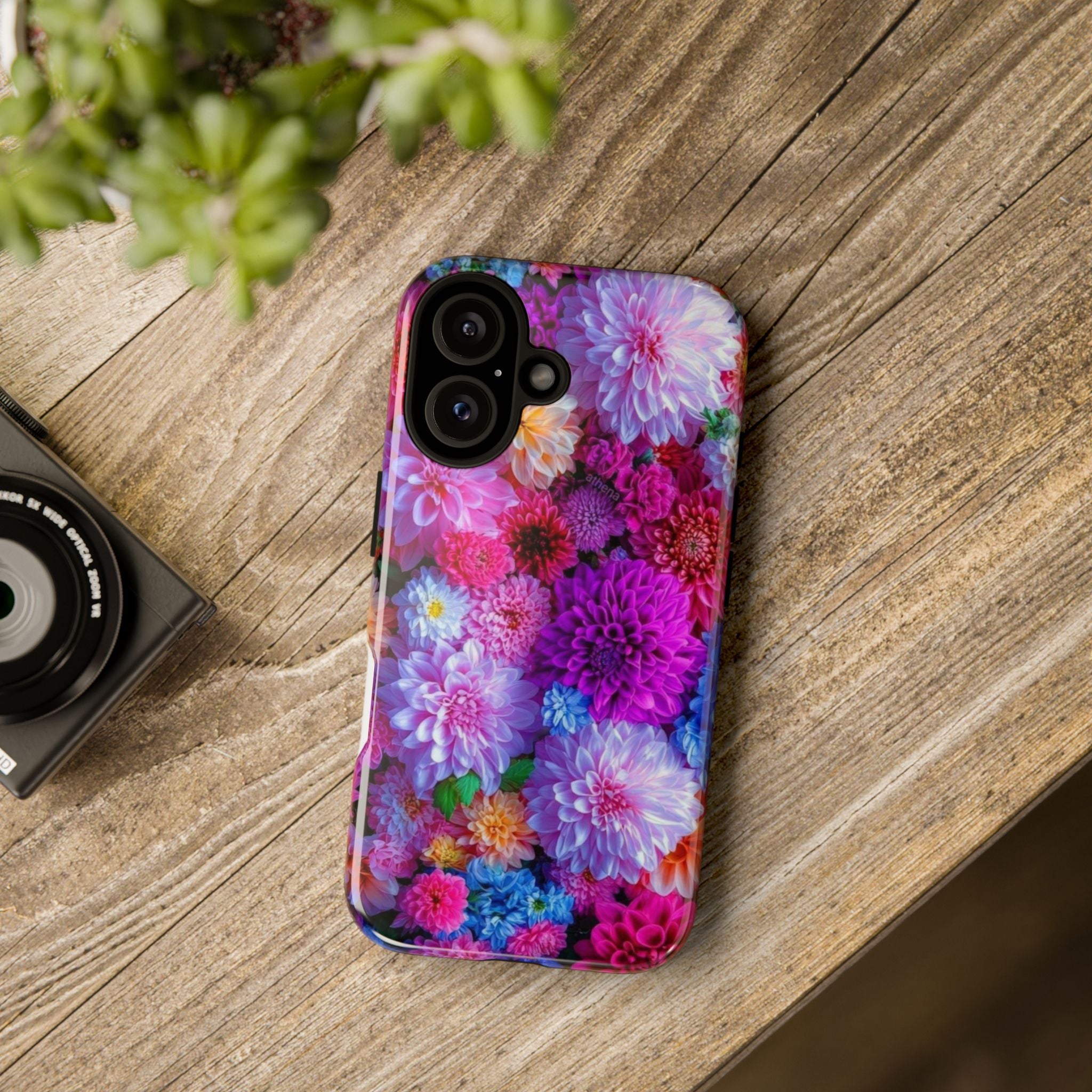 iPhone 16 case, Vibrant Floral Phone Case - Tough Cases, Colorful Phone Cover, Flower Design, Trendy Accessory, Gift for Floral Lovers, Protective Case