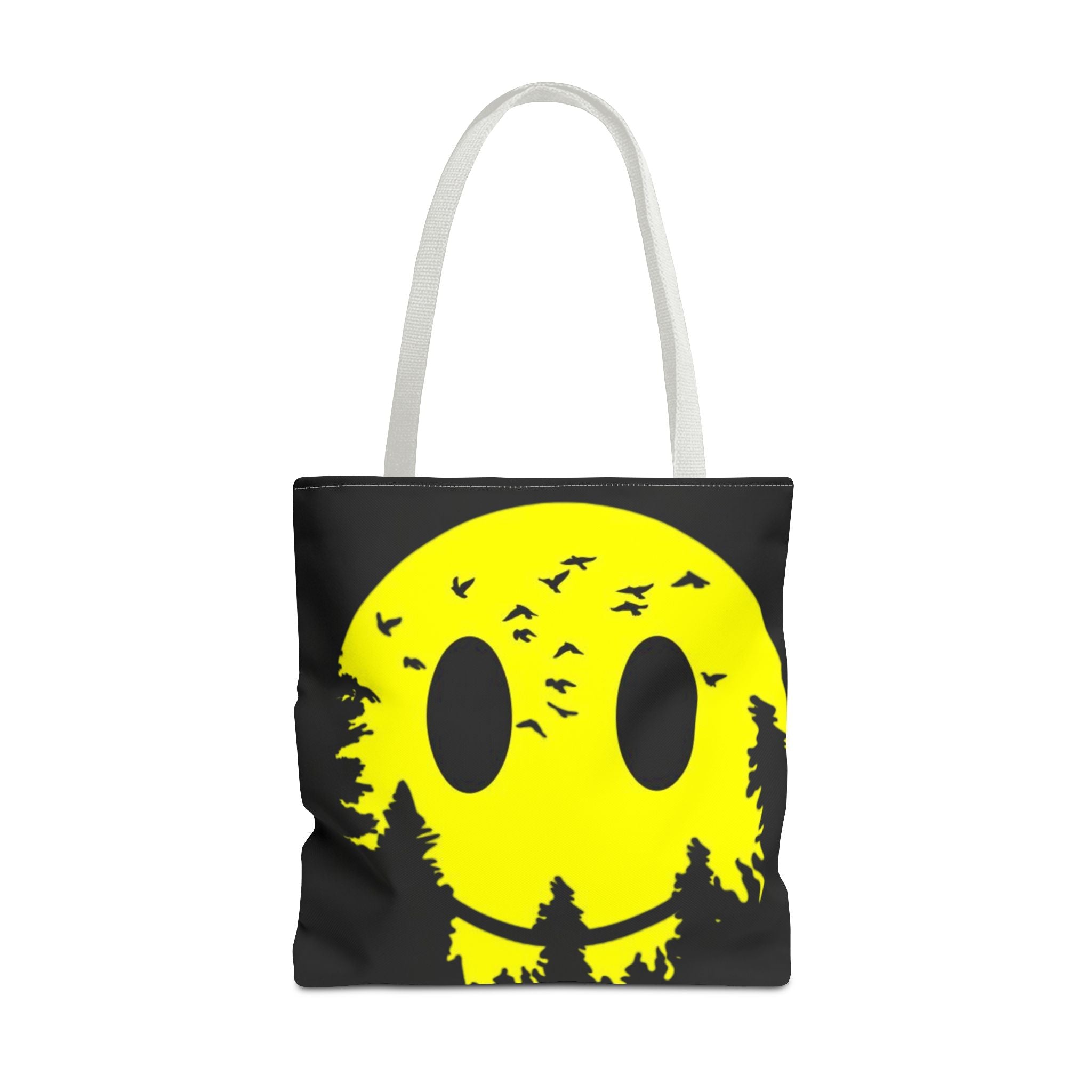 Tote Bag – Eco-Friendly, Reusable Shopping Bag, Smiley Nature Tote Bag – Eco-Friendly, Gift for Nature Lovers, Festival Tote, Casual Everyday Use