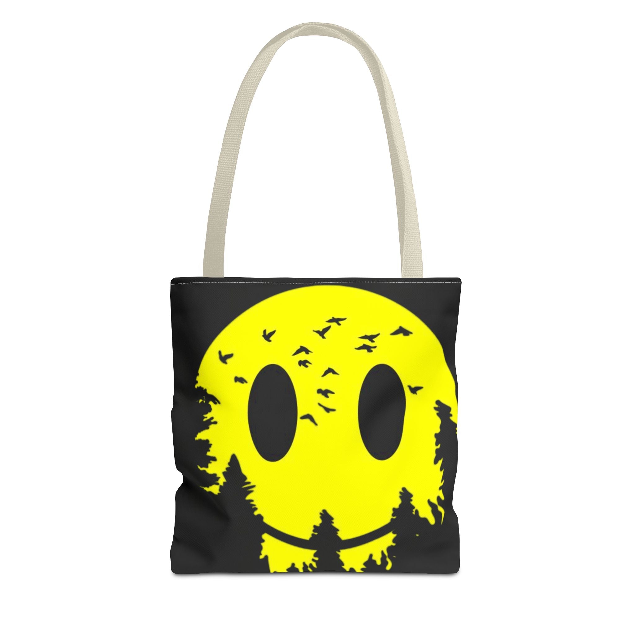 Tote Bag – Eco-Friendly, Reusable Shopping Bag, Smiley Nature Tote Bag – Eco-Friendly, Gift for Nature Lovers, Festival Tote, Casual Everyday Use