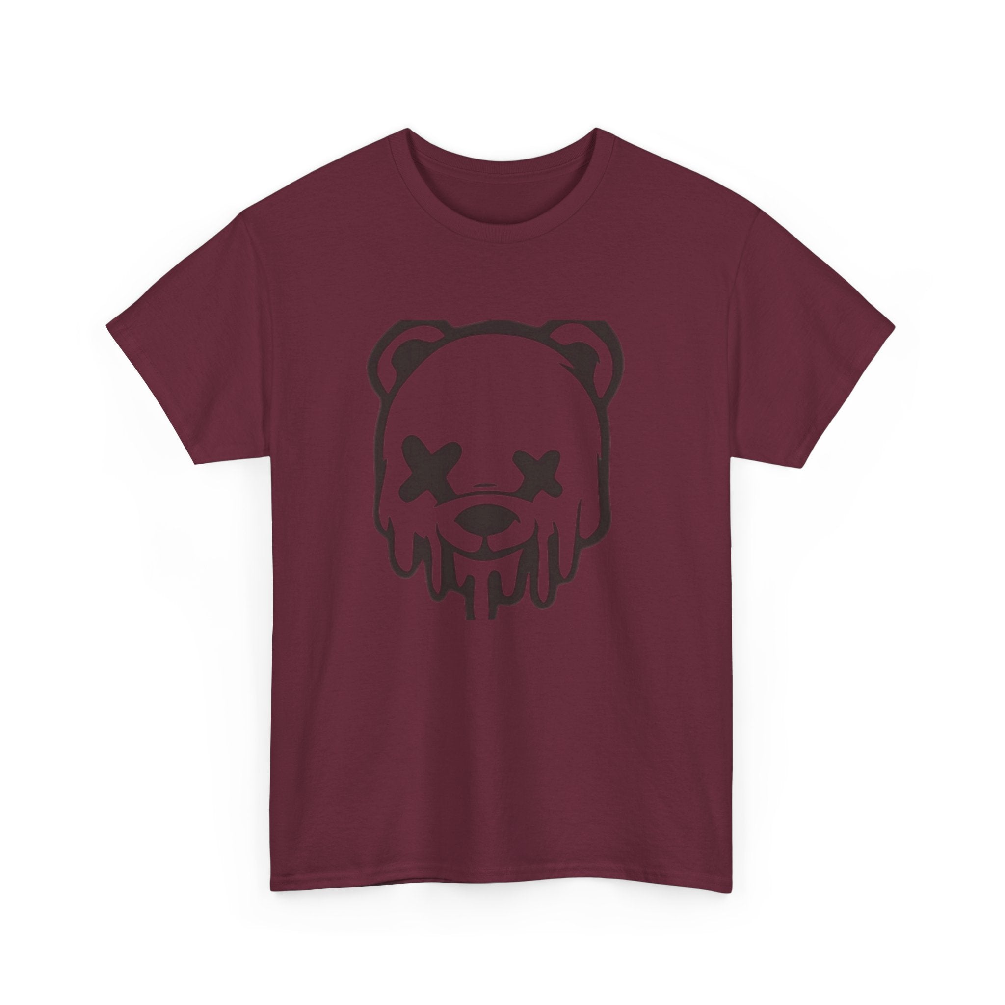 T-Shirt, Melting Bear Unisex Heavy Cotton Tee, Funny Graphic Tee, Casual Wear, Streetwear T-Shirt, Gift for Animal Lovers