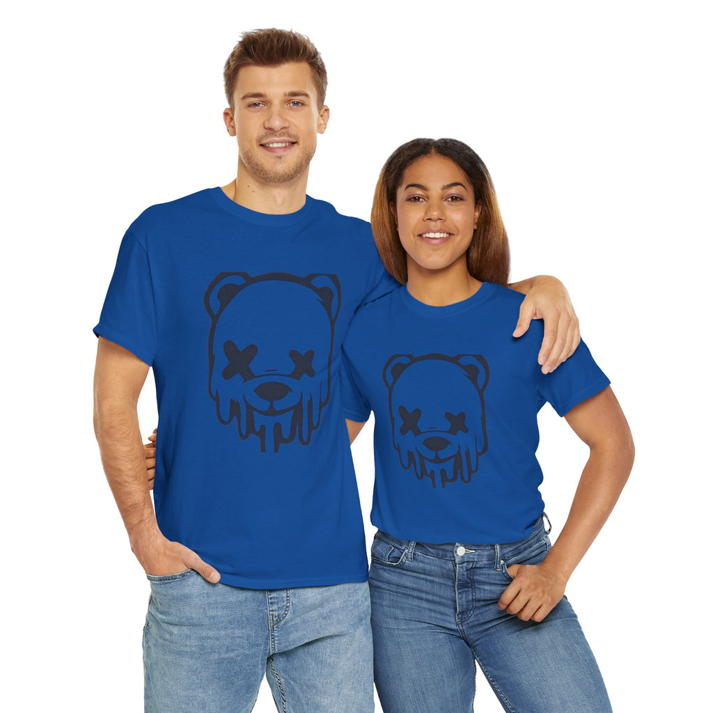 T-Shirt, Melting Bear Unisex Heavy Cotton Tee, Funny Graphic Tee, Casual Wear, Streetwear T-Shirt, Gift for Animal Lovers